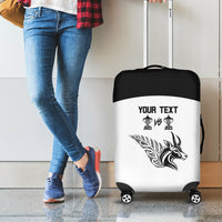 Personalised South Africa and New Zealand Luggage Cover Champion History Go Final 2023 Vintage Style LT03 - Polynesian Pride