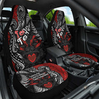 Aotearoa Toitu Te Tiriti Car Seat Cover New Zealand Honour the Treaty - Te Tiriti Is Us LT03 One Size Red - Polynesian Pride