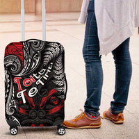 Aotearoa Toitu Te Tiriti Luggage Cover New Zealand Honour the Treaty - Te Tiriti Is Us LT03 Red - Polynesian Pride
