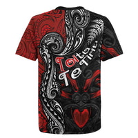 Aotearoa Toitu Te Tiriti Rugby Jersey New Zealand Honour the Treaty - Te Tiriti Is Us LT03 - Polynesian Pride