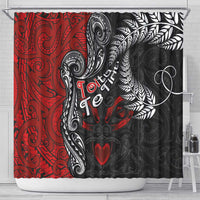 Aotearoa Toitu Te Tiriti Shower Curtain New Zealand Honour the Treaty - Te Tiriti Is Us LT03 - Polynesian Pride