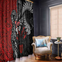 Aotearoa Toitu Te Tiriti Window Curtain New Zealand Honour the Treaty - Te Tiriti Is Us LT03 - Polynesian Pride