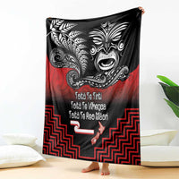Aotearoa Toitu Te Tiriti Blanket New Zealand Honour the Treaty - Fight Together LT03 - Polynesian Pride