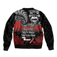 Aotearoa Toitu Te Tiriti Bomber Jacket New Zealand Honour the Treaty - Fight Together
