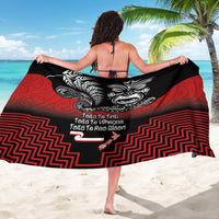 Aotearoa Toitu Te Tiriti Sarong New Zealand Honour the Treaty - Fight Together LT03 - Polynesian Pride