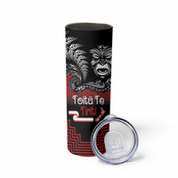 Aotearoa Toitu Te Tiriti Skinny Tumbler New Zealand Honour the Treaty - Fight Together LT03 - Polynesian Pride
