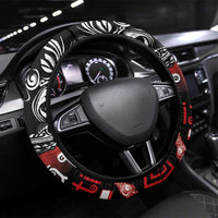 Aotearoa Toitu Te Tiriti Steering Wheel Cover New Zealand Honour the Treaty - Fight Together LT03 Universal Fit Red - Polynesian Pride