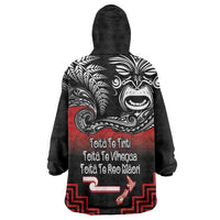 Aotearoa Toitu Te Tiriti Wearable Blanket Hoodie New Zealand Honour the Treaty - Fight Together LT03 - Polynesian Pride