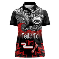 Aotearoa Toitu Te Tiriti Women Polo Shirt New Zealand Honour the Treaty - Fight Together LT03 Female Red - Polynesian Pride