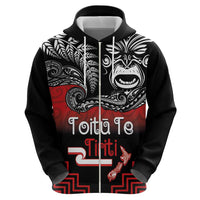 Aotearoa Toitu Te Tiriti Zip Hoodie New Zealand Honour the Treaty - Fight Together LT03 - Polynesian Pride