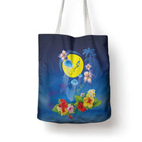 Palau Jellyfish Tote Bag Ocean Heritage Tropical Plants LT03 - Polynesian Pride