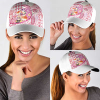 Hawaiian and Japanese Culture Together Classic Cap Tropical Honu with Japanese Elements Pink Color