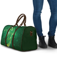 Aotearoa New Zealand New Year Travel Bag Tribal Koru Tattoo Green Galaxy Maori Silver Fern LT03 - Polynesian Pride