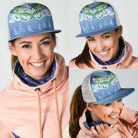 Aotearoa New Zealand New Year Mesh Trucker Cap Maori Motifs with Silver Fern and Matariki Stars LT03 - Polynesian Pride