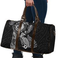 Aotearoa Moko Tribal Tattoo Travel Bag New Zealand Maori Penguin and Fantail Black Color LT03 - Polynesian Pride