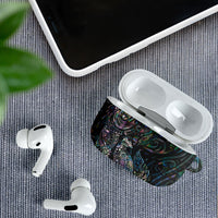 Aotearoa Moko Tribal Tattoo AirPods Case New Zealand Maori Penguin and Fantail Paua Shell Style LT03 - Polynesian Pride