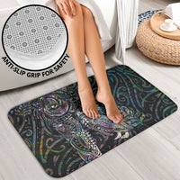 Aotearoa Moko Tribal Tattoo Bathroom Set New Zealand Maori Penguin and Fantail Paua Shell Style LT03 - Polynesian Pride