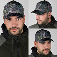Aotearoa Moko Tribal Tattoo Classic Cap New Zealand Maori Penguin and Fantail Paua Shell Style