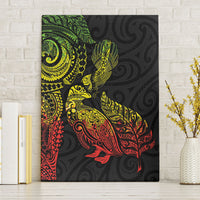 Aotearoa Moko Tribal Tattoo Canvas Wall Art New Zealand Maori Penguin and Fantail Reggae Style LT03 Without Frame Multicolor - Polynesian Pride