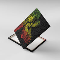 Aotearoa Moko Tribal Tattoo Canvas Wall Art New Zealand Maori Penguin and Fantail Reggae Style LT03 With Frame Multicolor - Polynesian Pride