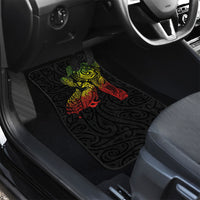 Aotearoa Moko Tribal Tattoo Car Mats New Zealand Maori Penguin and Fantail Reggae Style LT03 - Polynesian Pride