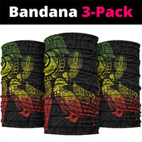 Aotearoa Moko Tribal Tattoo Neck Gaiter New Zealand Maori Penguin and Fantail Reggae Style LT03 package One Size: 25*50cm Multicolor - Polynesian Pride