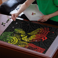 Aotearoa Moko Tribal Tattoo Puzzle New Zealand Maori Penguin and Fantail Reggae Style LT03 - Polynesian Pride