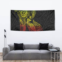 Aotearoa Moko Tribal Tattoo Tapestry New Zealand Maori Penguin and Fantail Reggae Style LT03 - Polynesian Pride