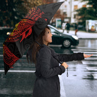 Aotearoa Moko Tribal Tattoo Umbrella New Zealand Maori Penguin and Fantail Reggae Style LT03 - Polynesian Pride