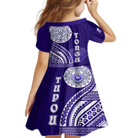 Tupou College Toloa Family Matching Off The Shoulder Long Sleeve Dress and Hawaiian Shirt Ngatu and Polynesian Pattern LT03 - Polynesian Pride