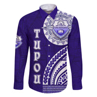 Tupou College Toloa Family Matching Off Shoulder Maxi Dress and Hawaiian Shirt Ngatu and Polynesian Pattern