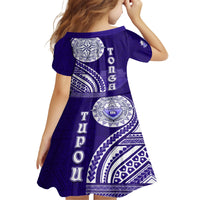 Tupou College Toloa Family Matching Tank Maxi Dress and Hawaiian Shirt Ngatu and Polynesian Pattern