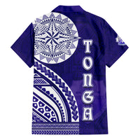 Tupou College Toloa Family Matching Tank Maxi Dress and Hawaiian Shirt Ngatu and Polynesian Pattern