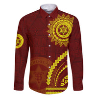 Tonga High School Family Matching Puletasi and Hawaiian Shirt Ngatu and Polynesian Pattern