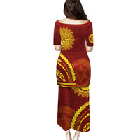 Tonga High School Puletasi Ngatu and Polynesian Pattern LT03 - Polynesian Pride