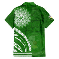 Liahona High School Family Matching Off The Shoulder Long Sleeve Dress and Hawaiian Shirt Ngatu and Polynesian Pattern LT03 - Polynesian Pride