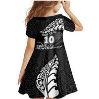 Custom New Zealand Rugby Family Matching Mermaid Dress and Hawaiian Shirt Maori Warrior Rugby Silver Fern Tribal Pattern LT03 - Polynesian Pride