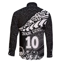 Custom New Zealand Rugby Family Matching Summer Maxi Dress and Hawaiian Shirt Maori Warrior Rugby Silver Fern Tribal Pattern LT03 - Polynesian Pride