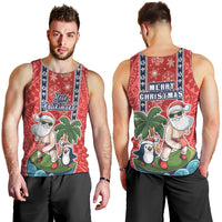 Hawaii Christmas Men Tank Top The Santa Surfing Hawaii Xmas Style LT03 - Polynesian Pride