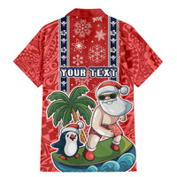 Custom Hawaii Christmas Family Matching Mermaid Dress and Hawaiian Shirt The Santa Surfing Hawaii Xmas Style LT03 - Polynesian Pride