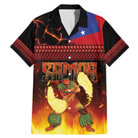 Samoan Siva Afi Family Matching Mermaid Dress and Hawaiian Shirt Tribal Performers of Samoan Fire Knife Dancing LT03 Dad's Shirt - Short Sleeve Black - Polynesian Pride