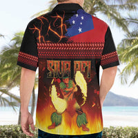 Samoan Siva Afi Hawaiian Shirt Tribal Performers of Samoan Fire Knife Dancing