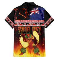 Aotearoa Siva Afi Family Matching Puletasi and Hawaiian Shirt Tribal Performers of Aotearoa Fire Knife Dancing LT03 - Polynesian Pride