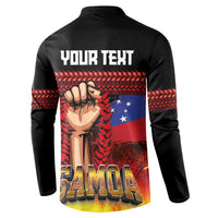 Personalised Samoan Spirit - Samoa Tribal Heritage Button Sweatshirt