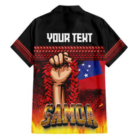 Personalised Samoan Spirit - Samoa Tribal Heritage Family Matching Off Shoulder Short Dress and Hawaiian Shirt LT03 - Polynesian Pride