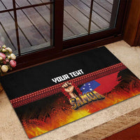 Personalised Samoan Spirit - Samoa Tribal Heritage Rubber Doormat
