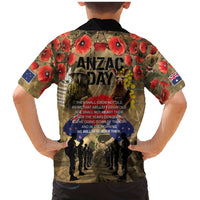 Australia and New Zealand ANZAC Day Family Matching Mermaid Dress and Hawaiian Shirt Kangaroo and Kiwi Bird Soldier-Honor and Remember Vintage Style LT03 - Polynesian Pride