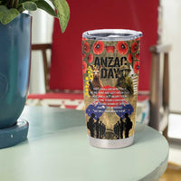 Australia and New Zealand ANZAC Day Tumbler Cup Kangaroo and Kiwi Bird Soldier-Honor and Remember Vintage Style LT03 - Polynesian Pride