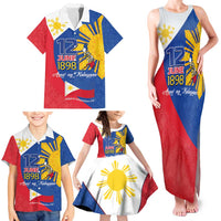 Philippines Independence Day Family Matching Tank Maxi Dress and Hawaiian Shirt Araw ng Kalayaan Polynesian Sun and YAKAN Pattern LT03 - Polynesian Pride