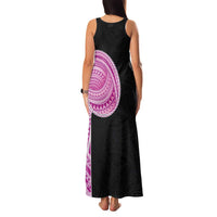 Samoan Art Tattoo Polynesian Pattern Family Matching Tank Maxi Dress and Hawaiian Shirt Pink Out Color LT03 - Polynesian Pride